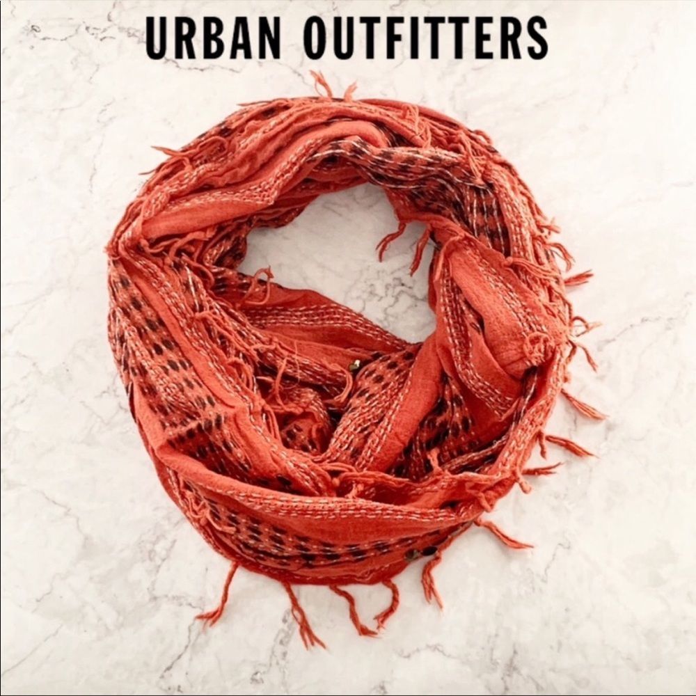 Urban Outfitters Staring at Stars Fringe Boho Sequin Scarf